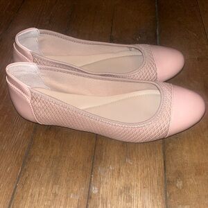 Alfani Women's Tavii Blush Pink Nude Captoe Ballet Flats Size 7
